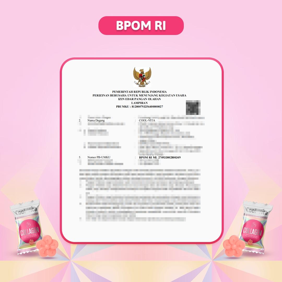 Wholesale Cool-Vita Collagen Gummy Rasa Jeruk Bali dan Lemon (1 Dus isi 48 Box)