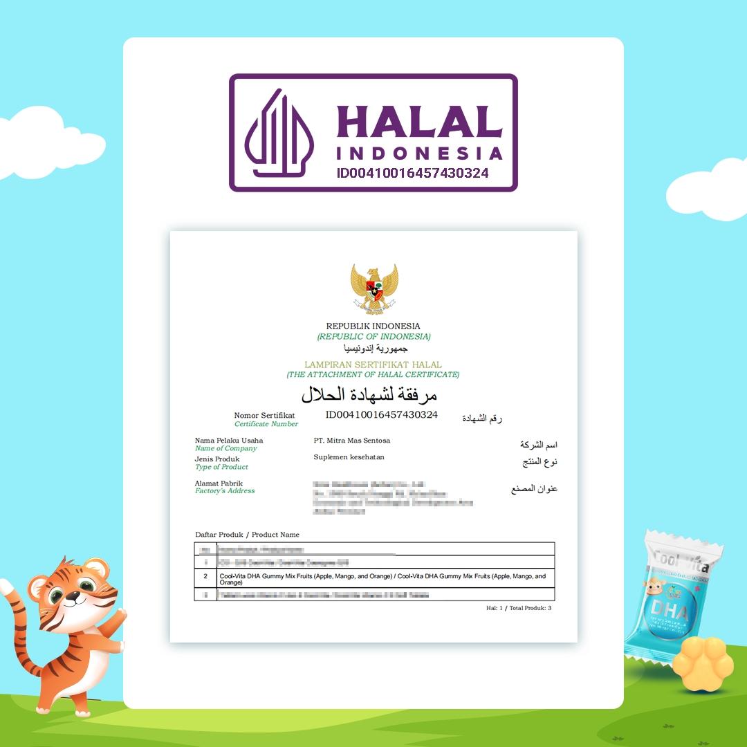 Wholesale Cool-Vita DHA Gummy Rasa Apel, Mangga, dan Jeruk (1 Dus isi 48 Box)