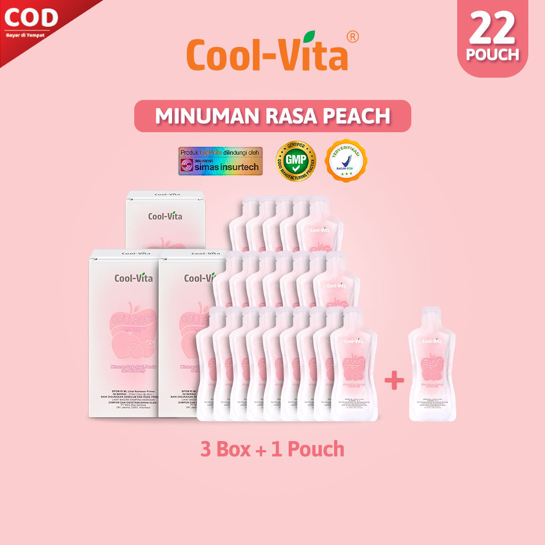 Coolvita 3 box Collagen RTD + 1 pouch Collagen RTD