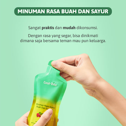 [28 pcs] Coolvita Minuman Rasa Buah dan Sayuran 4 Box