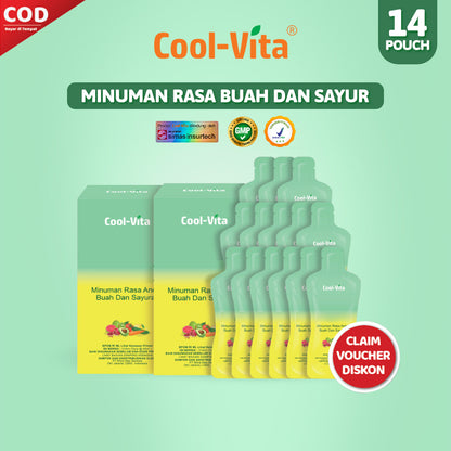 Coolvita Minuman Rasa Buah dan Sayuran 2 Box (14 Pouch)