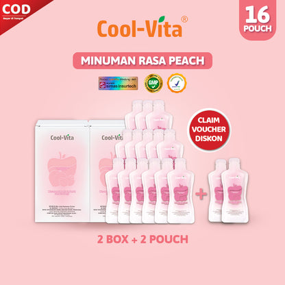 [16 pcs] Coolvita Minuman Rasa Peach