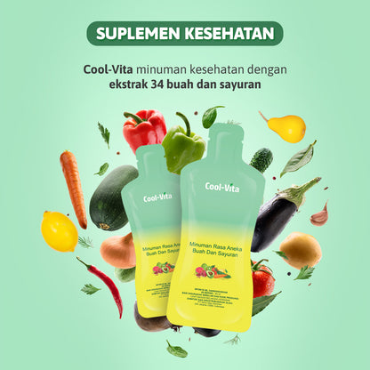 Coolvita Minuman Rasa Buah dan Sayuran 2 Box (14 Pouch)