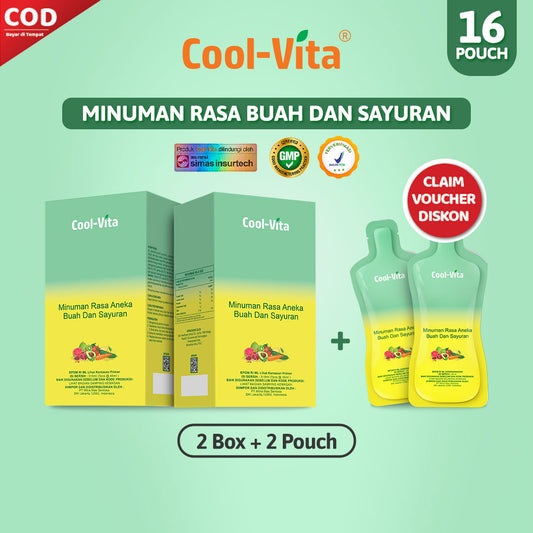 2 Box + 2 Pouch Minuman Rasa Buah dan Sayuran (16 Pouch)