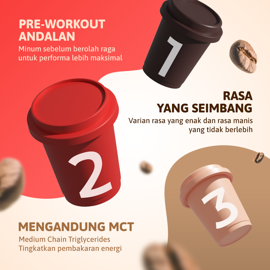 Coolvita Minuman Larut Rasa Buah Peach 6 botol dan 1 Box MCT Coffee Rasa Oatmeal Latte