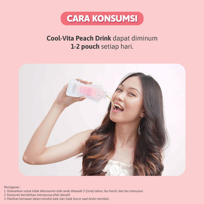 [16 pcs] Coolvita Minuman Rasa Peach