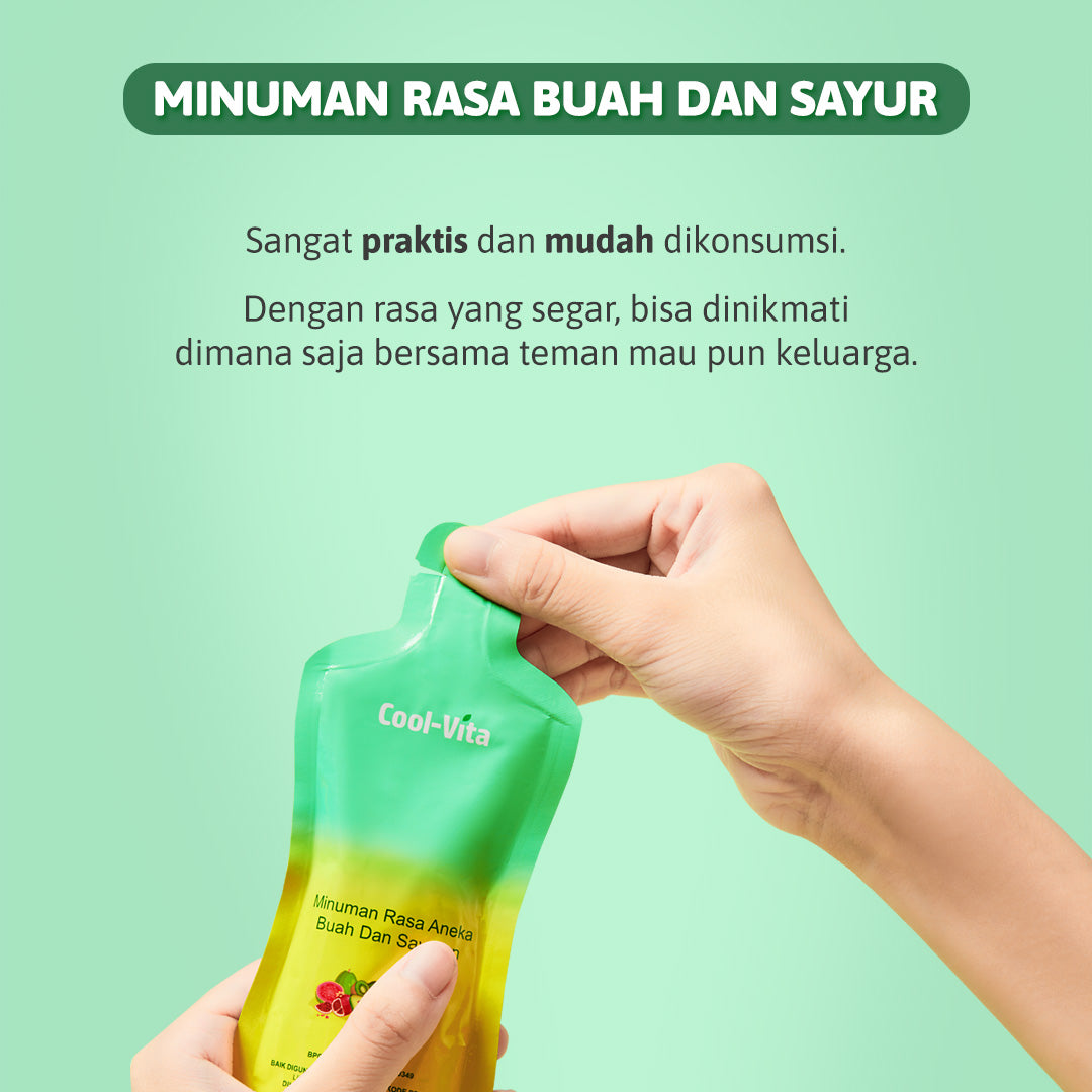 6 Tube Collagen Effervescent Bundling + 1 Pouch Coolvita Minuman Rasa Buah dan Sayuran