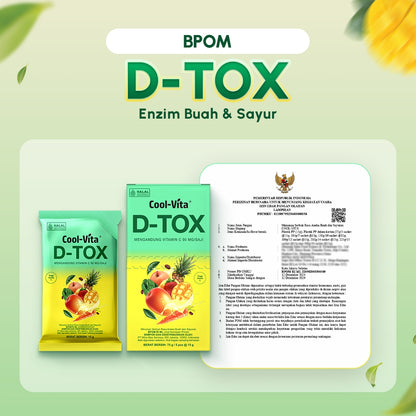 Wholesale D-Tox Powder Enzim Buah dan Sayur 1 Dus isi 70 Box