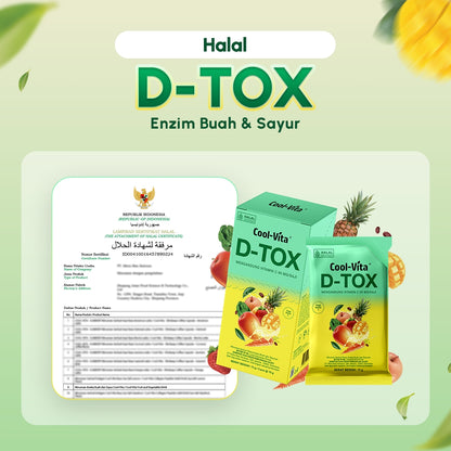 Wholesale D-Tox Powder Enzim Buah dan Sayur 1 Dus isi 70 Box