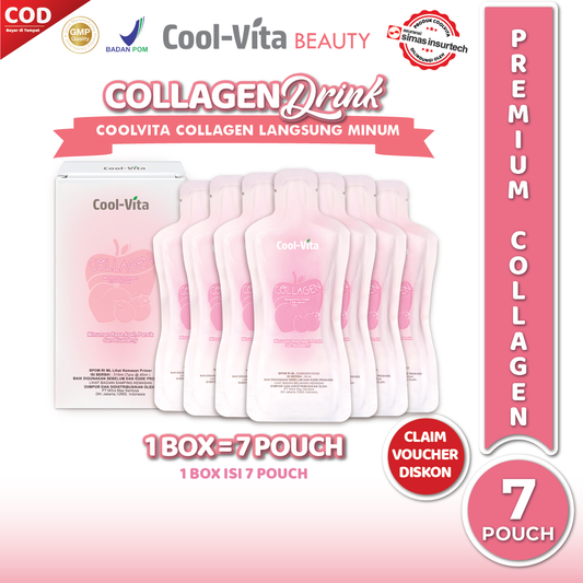 [3 Hari] Collagen Premium Langsung Minum Beauty Drink Kolagen 3000mg - 1 Box