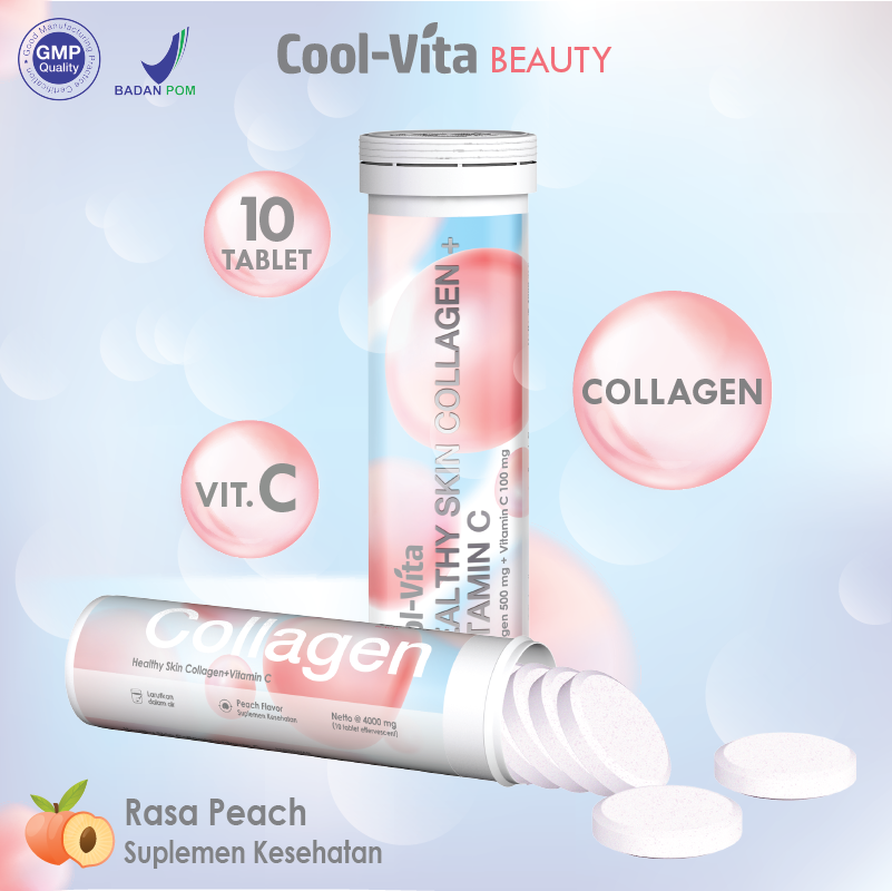 6 Tube Collagen + 1 Pouch Minuman Rasa Buah dan Sayur + 1 Pouch Minuman Collagen