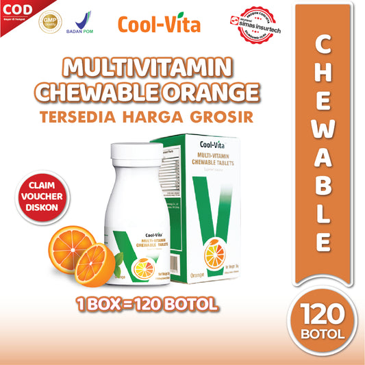 Wholesale Multivitamin Chewable Orange 1 Dus isi 120 pcs