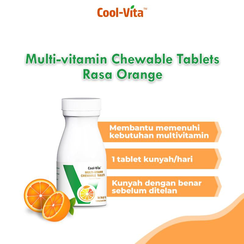 Paket Hemat Multivitamin Chewable Orange 3 Botol