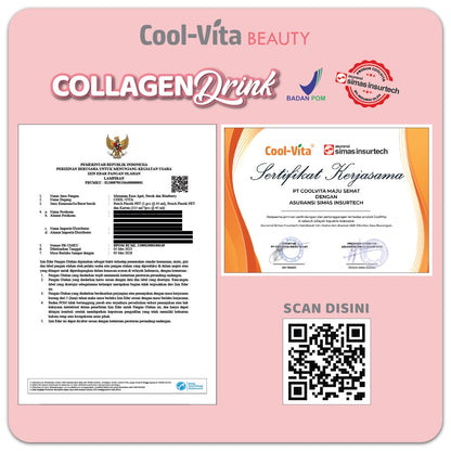 [3 Hari] Collagen Premium Langsung Minum Beauty Drink Kolagen 3000mg - 1 Box